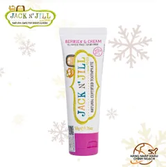 Kem đánh răng trẻ em (nuốt được, hương quả mọng và kem) - Jack N' Jill Berries & Cream 50g.