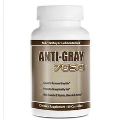 Viên uống Anti-Gray 7050 - Cải thiện tình trạng tóc bạc sớm & Cải thiện sự hình thành tóc bạc mới - 60 viên [Hàng nội địa Mỹ]
