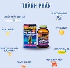 (Hàng Chính Hãng- Đủ VAT ) Viên Uống Glucosamine Orihiro 1500mg Nhật Bản - Hỗ Trợ Xương Khớp Người Trưởng Thành