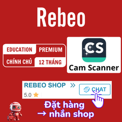 Nâng cấp chính chủ Camscanner 12 tháng giá rẻ - Rebeo shop