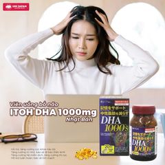 Viên Uống Bổ Não Itoh DHA 1000S Nhật Bản Chính Hãng - Hỗ Trợ Trí Nhớ, Não Bộ, Thị Lực & Tim Mạch