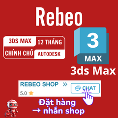 Nâng Cấp Tài Khoản 3ds Max Chính Chủ 12 Tháng, Giá Rẻ Tại Rebeo Shop