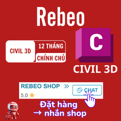 Nâng Cấp Tài Khoản Civil 3D Chính Chủ 12 Tháng, Giá Rẻ Tại Rebeo Shop