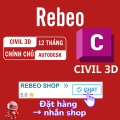 Nâng Cấp Tài Khoản Civil 3D Chính Chủ 12 Tháng, Giá Rẻ Tại Rebeo Shop