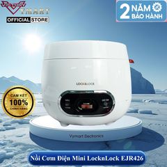 Nồi Cơm Điện Mini Lock&Lock EJR426 - Dung Tích 0.8L, Thiết Kế Sang Trọng, Phù Hợp Gia Đình Nhỏ và Sinh Viên - Hàng Chính Hãng