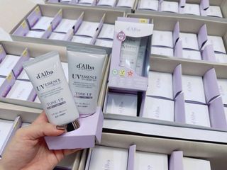 ☀️ d'Alba Kem Chống Nắng Tím Waterfull Essence 100ml (Set 2 chai) Chính Hãng Hàn Quốc