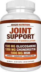 Hàng Mỹ Chính Hãng - Arazo Nutrition Joint Support Advanced Formula 180 Viên | Glucosamine 1500mg, Chondroit, MSM Hỗ Trợ Xương Khớp