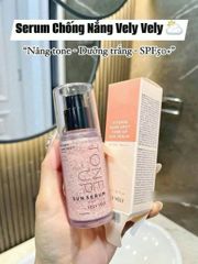 Vely Vely Vitamin Dark Spot Tone-up Serum chống nắng SPF 50+ PA++++ 30ml ⚡ Giá tốt, mờ thâm