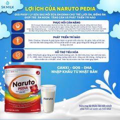 Naruto Pedia – Sữa bột dinh dưỡng cho trẻ 1-10 tuổi, hỗ trợ tăng cân, phát triển trí não, hỗ trợ tiêu hóa 850g 779624