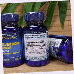 (Bản Mới) Viên uống Puritan's Pride Premium L-Glutathione 500mg Hỗ trợ trắng da và tăng cường hệ miễn dịch Sản phẩm chăm sóc sức khỏe tự nhiên từ Mỹ Chính Hãng Mẫu Mới Nội Địa