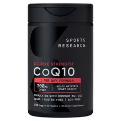 Viên uống Sports Research CoQ10 USP Grade 100 mg 120 viên -  Hỗ trợ sức khỏe Tim mạch -  Chuẩn Mỹ