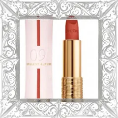 (Bản Mới) [ không hộp ] Son Lancôme Absolute Perfect Lipstick Velvet Matte Lucky Limited Edition 09 Opulent Autumn Màu Cam Đất Hàng Chuẩn