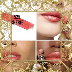 (Đẳng Cấp) Son Dưỡng Dior Addict Refill 525 Chérie Màu Hồng Đào 325831 Nhập Khẩu
