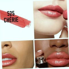 (Bản Mới) [ không hộp ] Son Dưỡng Dior Addict Refill 525 Chérie Màu Hồng Đào 325832 Chính Hãng Đầy Đủ