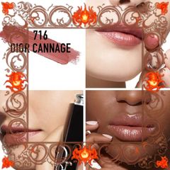 (Nhập Khẩu) [ không hộp ] Son Dior Addict Hydrating Shine Lipstick 716 Cannage Màu Nâu Đỏ Trầm Mẫu Mới