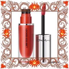 (Đẳng Cấp) Son MAC Locked Kiss Ink™ 24HR Lipcolour-Lipstick 92 Brazen Màu Đỏ Cam Chính Hãng