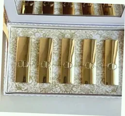 (Nhập Khẩu) Set Son Mini Dior Rouge Dior 5 Cây 1.5g Bản 2025 Vỏ Vàng Son Môi Cao Cấp Pháp, Sang Trọng, Tôn Vẻ Đẹp Quyến Rũ Hàng Chuẩn Uy Tín