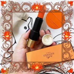 (Bản Mới) Son Rouge Hermès Satin Lipstick 33 Orange Boîte Hàng Chuẩn