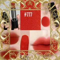 (Loại Tốt) [ không hộp ] Son Dior 777 Fahrenheit Velvet Finish Màu Đỏ Cam (Vỏ Beo) Nội Địa
