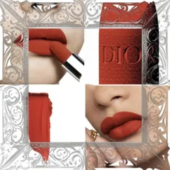 (Cao Cấp) Son Dior Rouge 777 Fahrenheit Velvet Finish Màu Đỏ Cam 3.5g Hàng Chuẩn