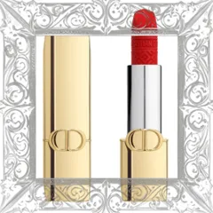 (Hàng Chất) Son Dior Rouge Dior Lipstick Golden Case Limited Edition 999 Son Môi Đỏ Tươi Finish Velvet Sang Trọng Dành Cho Phái Đẹp Cao Cấp