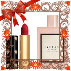(Chính Hãng) Set Gucci (Nước Hoa Bloom Gocce Di Fiori EDT 100ml + Son Limited 25 Goldie Đỏ Tươi) Chính Hãng