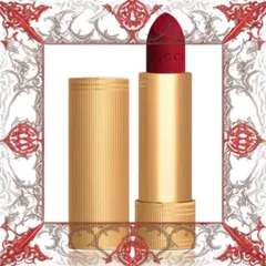 (Bản Mới) Son Lì Gucci Rouge À Lèvres Voile Mat Màu 502 Eadie Scarlet Màu Đỏ Lạnh Pha Hồng Chính Hãng