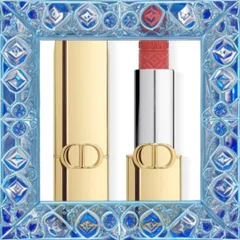 (Nhập Khẩu) Son Dior Rouge Dior Lipstick Limited-Edition Golden Case Satin Finish 374 Royal Coral Màu Hồng San Hô Cao Cấp