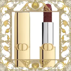 (Loại Tốt) Son Dior Rouge Dior Lipstick Limited Edition Golden Case Satin Finish 994 Masquerade Màu Đỏ Tía Nội Địa