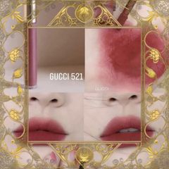 (Đẳng Cấp) [ không hộp ] Son Kem Gucci Liquid Matte 521 Nellie Cherrie Màu Đỏ Gạch Nhập Khẩu