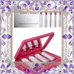 (Đẳng Cấp) Set Son Dior Addict Can't Get Enough Shine 4 Màu Sang Trọng Kèm Túi Mỹ Phẩm Tỏa Sáng Cho Bạn Nữ Cá Tính Đầy Đủ