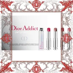 (Hàng Chuẩn) [ nobox ] Set Son Dior Addict Can’t Get Enough Shine 4 Màu, Kèm Túi Chính Hãng