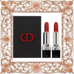 (Hàng Chất) Set Son Dior Rouge Coutre 999 Matte + 999 Satin Mini Mẫu Mới