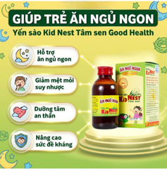 Giúp bồi bổ sức khỏe cho trẻ Yến sào Kid Nest Tâm Sen (150ml)