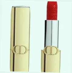 (Hàng Chất) Son Lì Dior Rouge Lipstick Limited Edition Golden Case 999 Velvet Finish Màu Đỏ Tươi 361116 Chính Hãng Đầy Đủ