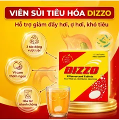 Viên sủi hỗ trợ tiêu hóa Dizzo Rv (12 vỉ x 4 viên)