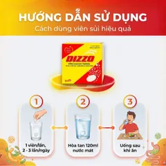 Viên sủi hỗ trợ tiêu hóa Dizzo Rv (12 vỉ x 4 viên)