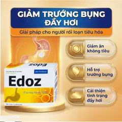 Bột sủi bọt hỗ trợ trung hòa acid dạ dày Edoz DHG (24 gói x 2g)