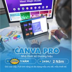 Tài khoản Canva Pro - Xóa Nền Nhanh, Hơn 100 Triệu Tài Nguyên Độc Quyền, Hỗ Trợ Thiết Kế Chuyên Nghiệp + Tặng Kèm Khóa Học Canva Pro Và Capcut Chỉnh Sửa Video
