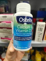 Ostelin Viên Uống Hỗ Trợ Bổ Sung Calcium & Vitamin D3 Duy Trì Chắc Khỏe Xương và Răng 