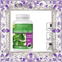 (Loại Tốt) Viên uống Ginkgo Biloba Trunature 120mg Hỗ trợ tuần hoàn não và cải thiện trí nhớ Sản phẩm sức khỏe từ Mỹ Mẫu Mới
