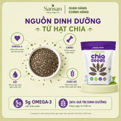 Hạt Chia Hữu Cơ Monda Foods Organic Chia Seeds 1.36kg Không Gluten Giàu Chất Xơ Omega 3