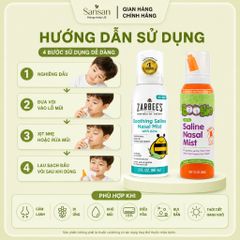 Xịt Mũi Saline Zarbee's Aloe 88ml Boogie Saline 89g Dưỡng Ẩm Vệ Sinh Mũi