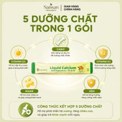 ChildLife Essentials Canxi Lỏng Cho Bé Kèm Magie K2 D3 Kẽm Hương Cam, Dạng Gói 30 Gói x 10ml