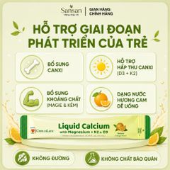 ChildLife Essentials Canxi Lỏng Cho Bé Kèm Magie K2 D3 Kẽm Hương Cam, Dạng Gói 30 Gói x 10ml