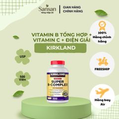 Viên Uống Vitamin B Tổng Hợp Kirkland Signature Super B-Complex With Electrolytes 500 Viên Bổ Sung Vitamin B & Vitamin C
