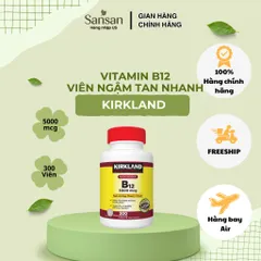 Viên Ngậm Tan Nhanh Kirkland Signature Vitamin B12 5000mcg 300 Viên Hương Anh Đào