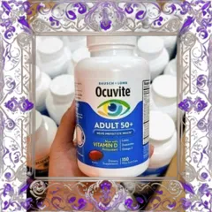 (Loại Tốt) Viên uống Ocuvite Adult 50+ (150 viên) Hỗ trợ sức khỏe mắt cho người trên 50 tuổi, chống lão hóa và bảo vệ thị lực Đầy Đủ