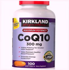 (Cao Cấp) Viên uống Kirkland CoQ10 300mg 100 viên hỗ trợ tim mạch và tăng cường sức khỏe chính hãng từ Mỹ Hàng Chuẩn Nội Địa