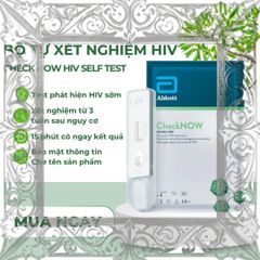 (Đẳng Cấp) Bộ Kiểm Tra H.I.V Tại Nhà CheckNOW Giải Pháp Nhanh Chóng, Chính Xác, Tiện Lợi từ Abbott Hàng Chuẩn